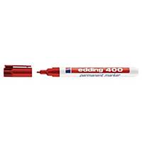 Edding® 400 permanente marker, fijn, ronde punt, 1mm, rood, per stuk