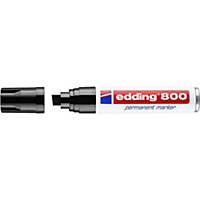 Edding® 800 permanente marker, brede beitelpunt, zwart, per stuk
