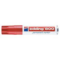 Marqueur permanent Edding 800 - pointe biseautée 4 à 12 mm - rouge