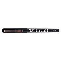 Pilot V-Ball roller pen, fijn, metalen punt, vloeibare zwarte inkt, per stuk