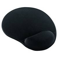 Mouse pad with wrist rest gel - black