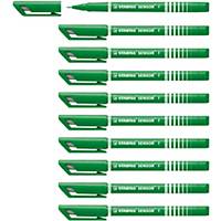 Fineliner - STABILO SENSOR F Box of 10 Green