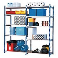 Storage rack Basic rack Paperflow, 100 x 35 x 200 cm (WxDxH), blue