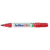 Artline 70N permanente marker, fijn, ronde punt, 1,5mm, rood, per stuk