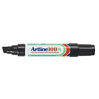 Artline 100N permanent marker, chisel tip, 7.5, 12 mm, black, per piece