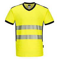 Portwest® PW310 Hi-Vis Short Sleeve T-Shirt, Size S, Yellow