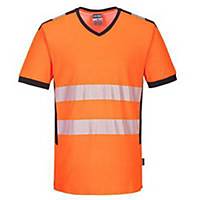 Portwest® PW310 Hi-Vis Short Sleeve T-Shirt, Size S, Orange