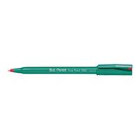 Pentel R50 roller pen, medium, kunststof punt, vloeibare rode inkt
