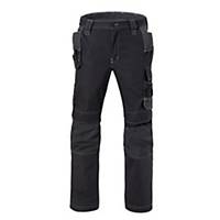 Havep Attitude 80230 work trousers for men, black/grey, size 24