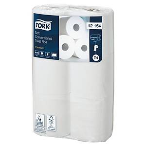 Toalettpapir Tork T4 Premium, 2-lags, hvit, sekk à 96 ruller