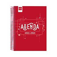 Agenda Finocam Cool - día página - 155 x 212 mm - rojo