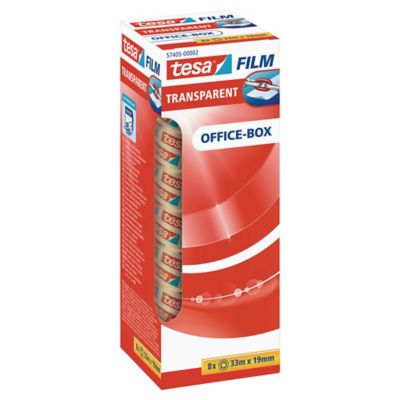 TESA SILENT TRANSPARENT STICKY TAPE 19MM X 33M - PACK OF 8