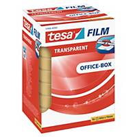 Tape Tesafilm, 19 mm x 66 m, transparent, pakke a 8 ruller