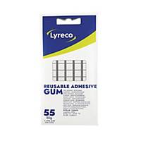 Glue Pads Sticky Pads Lyreco, white, package of 55 pcs
