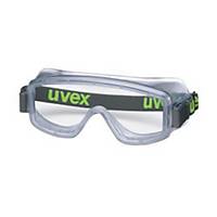 Uvex 9405 ruimzichtbril, heldere lens, transparant montuur