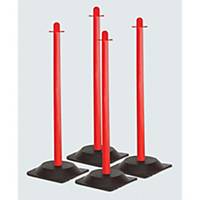 BX4 BRADY SAFETY POST AND BASE OR/BK