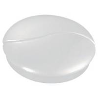 Lyreco round magnets 37mm white - box of 3