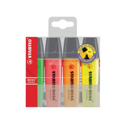 Highlighter STABILO BOSS ORIGINAL Assorted Pack Sizes and Colours
