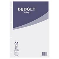Notesblok Lyreco, Budget, A4, ternet 80 ark a 56 g