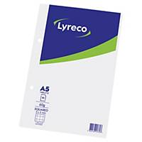 Lyreco notepad A5 squared 5x5 mm glued 80 pages