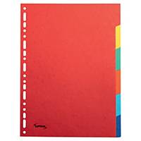 Répertoire Lyreco A4, carton 240 g/m2, 6 pièces, couleur