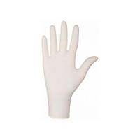 Latex disposal gloves MERCATOR Santex Powdered, size S, pack of 100pcs, white