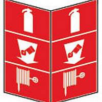 Brady 253625 pictogram brandblusser, B 203 mm x H 603 mm, rood/wit, per stuk