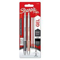 Sharpie S-Gel Metal Pens Black + 2 Refills