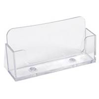 Exacompta businesscard holder A8, 4 compartments, christal