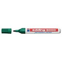 Marqueur permanent Edding® 3000, pointe fine et ronde, 1,5,-3 mm, vert, la pièce