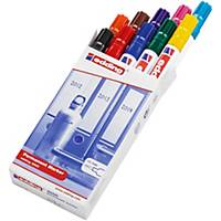 Edding 3000 permanent marker bullet tip 1,5 - 3mm assorted colours - box of 10