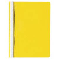 Cartellina con fermaglio Lyreco budget A4, giallo, conf. da 25 pezzi