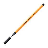 STABILO ปากกาหัวเข็ม POINT 88 ด้ามปลอก 0.4มม. ดำ