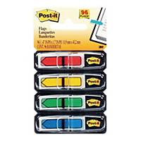 Post-It Index Flags Arrows 12mm 25 Each In 4 Colours