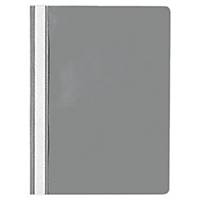 Chemise de présentation Lyreco Budget A4, gris, emballage de 25