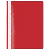 Prezentačný rýchloviazač Lyreco Budget, nezávesný, červený, 25 ks