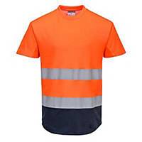 Reflexné tričko s krátkym rukávom Portwest® C395, veľkosť L, oranžové