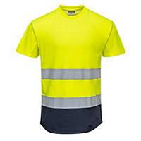 Portwest® C395 Hi-Vis Short Sleeve T-Shirt, Size L, Yellow