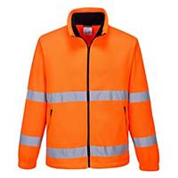 Portwest® F250 Essential Hi-Vis Fleece Jacket, Size M, Orange