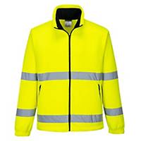 Portwest® F250 Essential Hi-Vis Fleece Jacket, Size L, Yellow