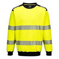 Portwest® PW379 Hi-Vis Sweatshirt, Size 4XL, Yellow