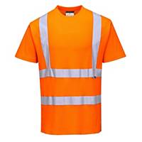 Portwest® S170 Hi-Vis Short Sleeve T-Shirt, Size 4XL, Orange