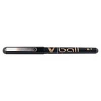 Pilot V-Ball roller pen, medium, metalen punt, vloeibare zwarte inkt, per stuk