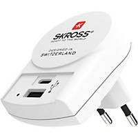 EURO Chargeur USB Skross, USB type A, USB-C