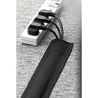 Carpet cable duct, 1 meter, black, pack of 2 pieces