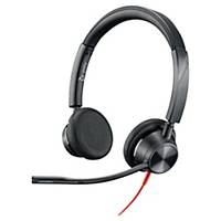 Micro casque Duo Poly Blackwire 3325 USB-A + Jack