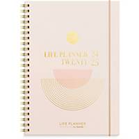 Studiekalender Mayland Life Planner 8153 00, uge, 2024/25, A5, pink