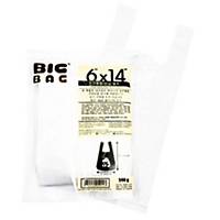 BIG BAG PLASTIC BAG WITH HANDLE 6X14 INCHES 0.5 KG