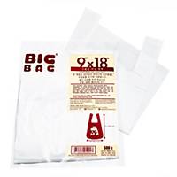 BIG BAG PLASTIC BAG WITH HANDLE 9X18 INCHES 0.5 KG