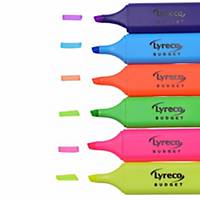 Lyreco Budget Highlighter Assorted Colour - Wallet of 6